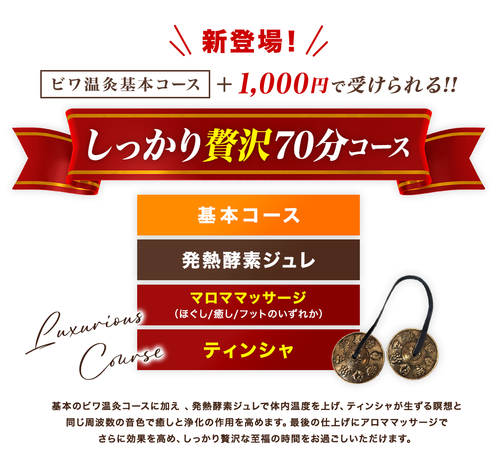 しっかり贅沢70分コース